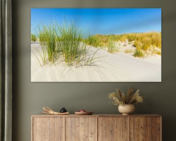 Dunes de sable avec herbe de dunes sur Terschelling sur Henk Meijer Photography