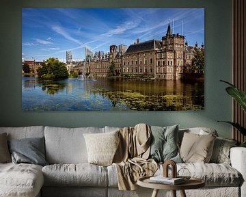 Hofvijver en Binnenhof, Den Haag, Nederland