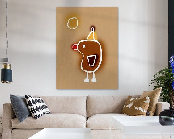 Example of the artwork in a room