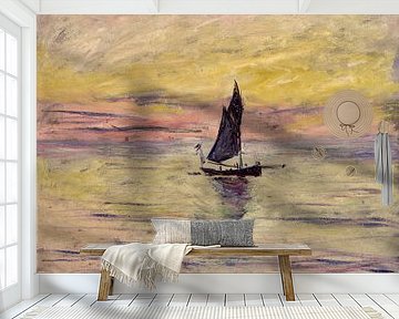 The Sailing Boat, Evening Effect - Claude Monet