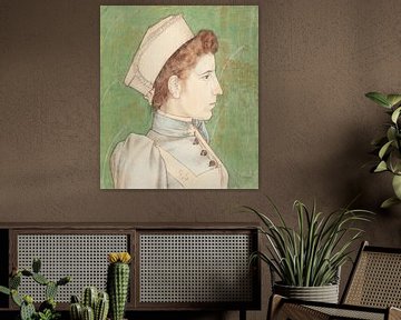 Portret van Verpleegster Nelly, Jan Toorop