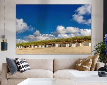 Beach houses on the beach