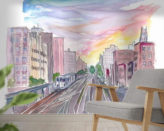 Example of the artwork in a room