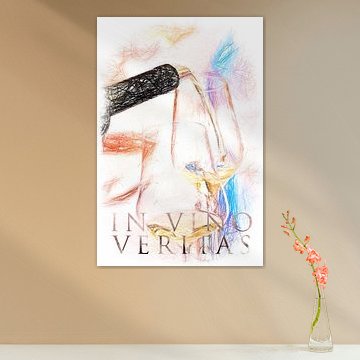 Wine, wine glasses, In Vino Veritas