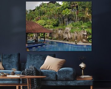 Leerer Pool in Bali, Indonesien