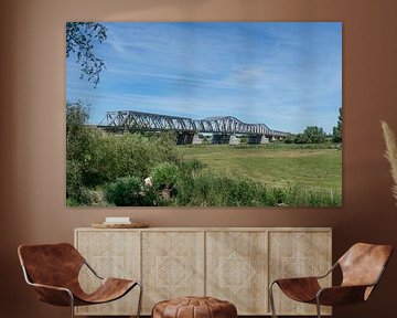 Spoorbrug over de Maas bij Den Bosch van Patrick Verhoef