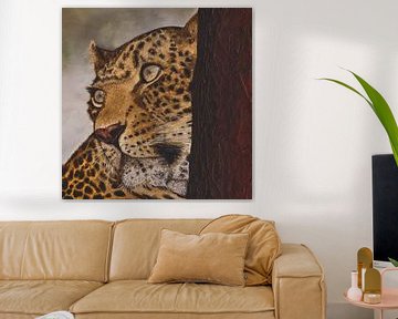 Leopard portrait II by Russell Hinckley