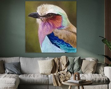 Bird  Lilac breasted roller II by Russell Hinckley
