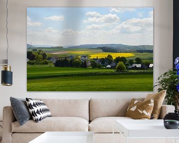 Eifel landscape with rape fields by Susanne Seidel