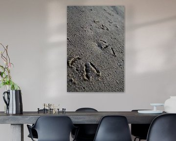 Fußspuren im Sand von Marieke van der Hoek-Vijfvinkel