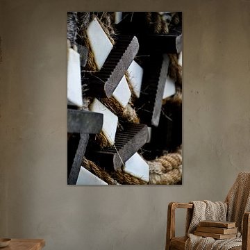 Rope ladder on ss Rotterdam
