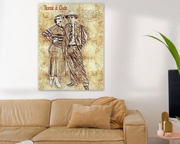 Bonnie & Clyde von Printed Artings