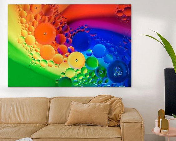 Example of the artwork in a room