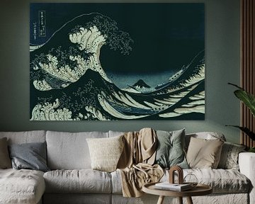 Hokusai Grote golf van Kanagawa 's nachts...