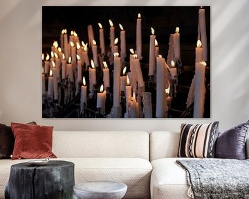 Devotion candles at the Basilica by rene marcel originals