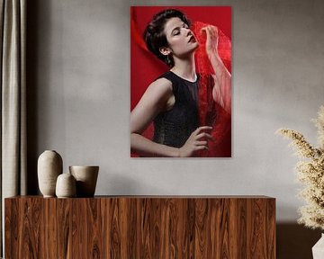 Wrapped in Red – Fine Art Portrait Photography