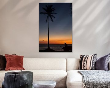 Zonsondergang op Hawaï van Dirk Rüter