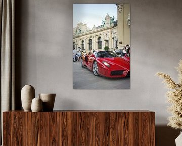Ferrari Enzo Ferrari op het Casinoplein in Monaco van Joost Prins Photograhy