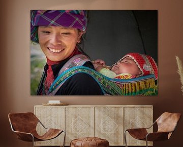 Vietnamesische Mutter und Baby von Karel Ham