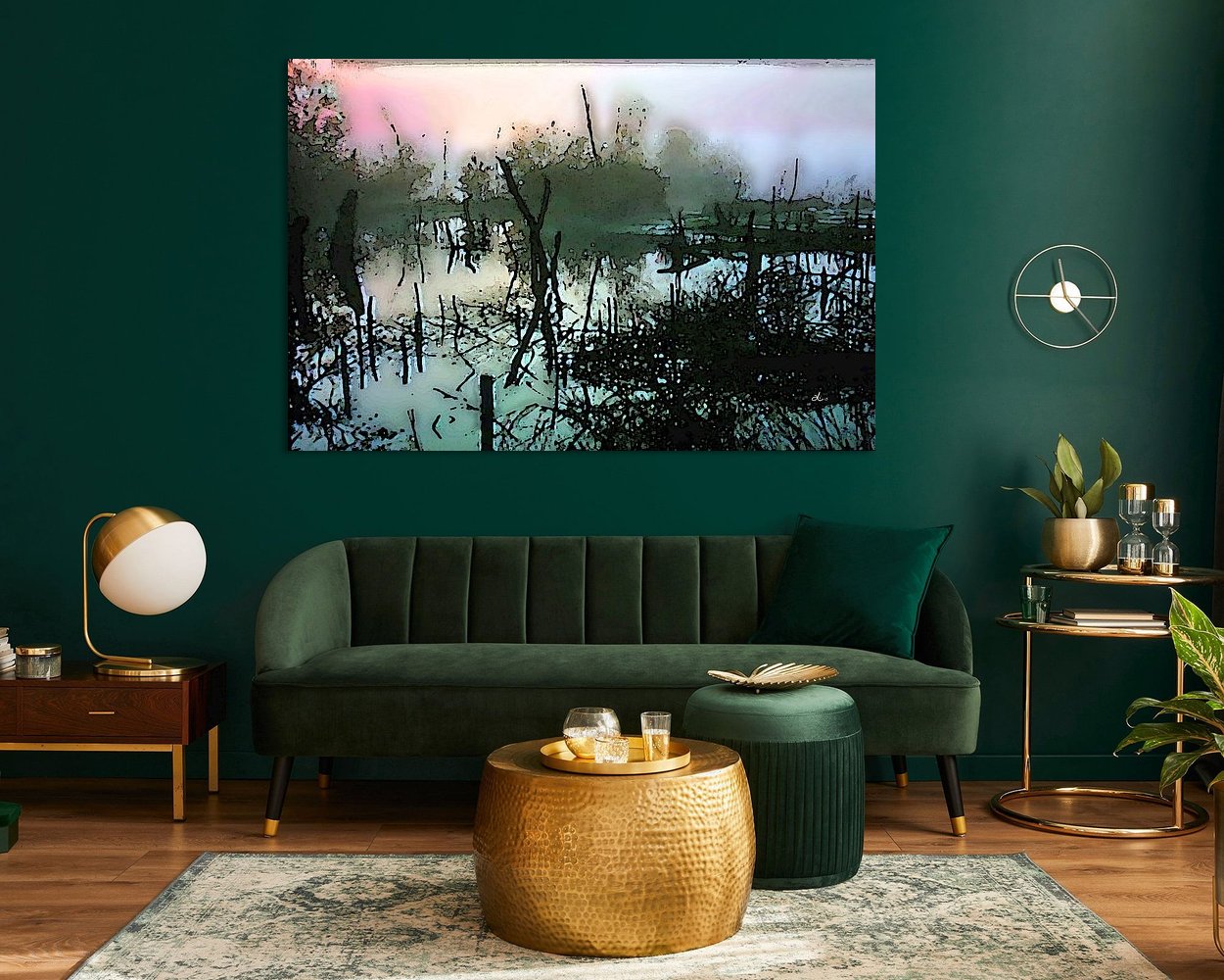 Example of the artwork in a room