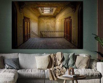 Trappenhal in Italiaanse villa van Wesley Van Vijfeijken