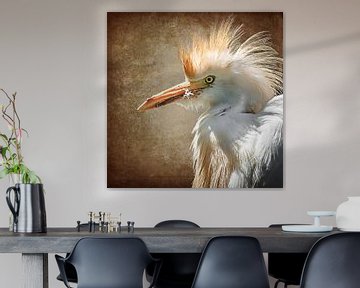 The Cattle Egret (digital art) by Art by Jeronimo