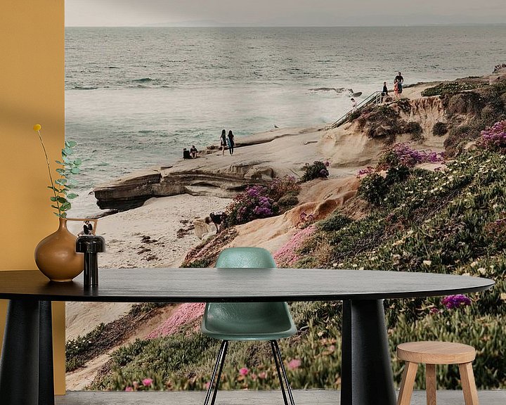 Sfeerimpressie behang: La Jolla Beach Californië van Amber den Oudsten