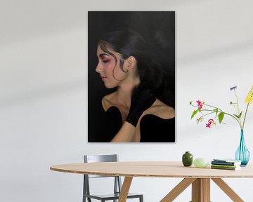 Woman in black