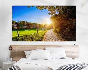 Herbstliche Landschaft bei Sonnenuntergang von Günter Albers