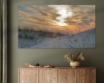 Zonsondergang vanuit de duinen gezien van Ronald Smits