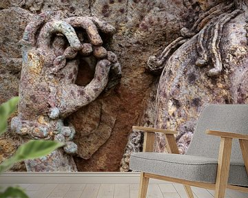 Shiva , gedetailleerd beeldhouwwerk uit 1250 van Affect Fotografie