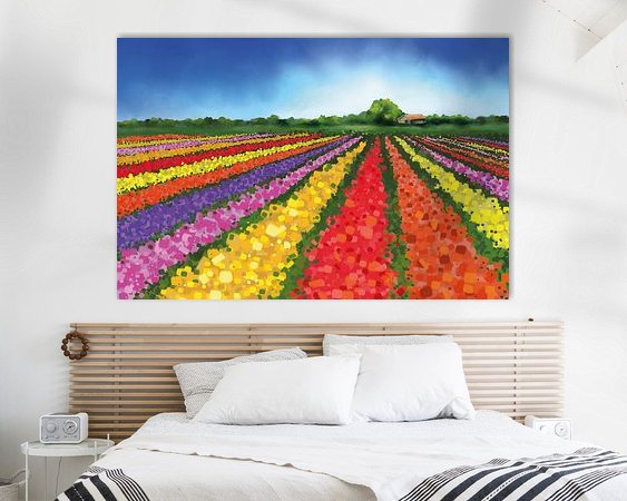 Example of the artwork in a room