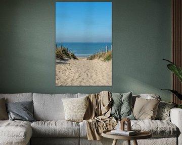 Duinpad naar het strand van  Zandvoort van John van de Gazelle fotografie