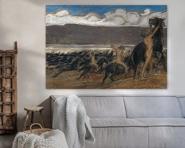 Dompteurs de chevaux, LUDWIG VON HOFMANN, vers 1890 sur Atelier Liesjes