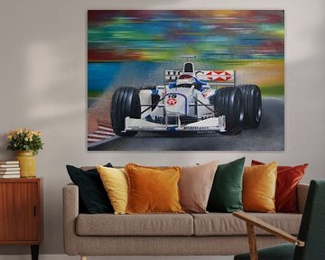 Jos Verstappen, voiture de course de F1 sur David Soekana