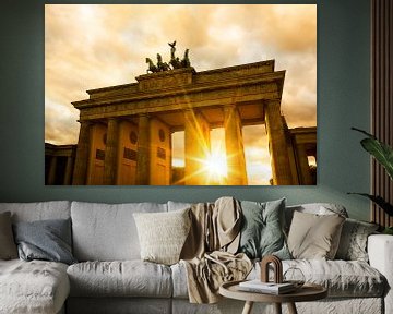 Sonnenuntergang am Brandenburger Tor von Frank Herrmann