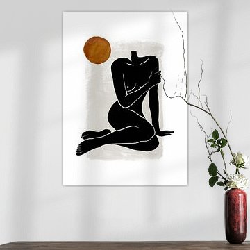 Abstract Silhouette Of A Nude Female Body