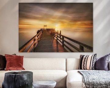 Boltenhagen-pier naar de zonsopgang van Voss Fine Art Fotografie
