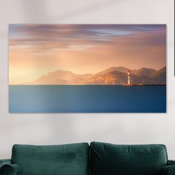 Lever de soleil sur la baie de Cannes