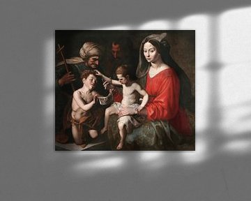 Die Heilige Familie mit den Heiligen Johannes dem Täufer und Elisabeth, Ambrosius Francken (I)
