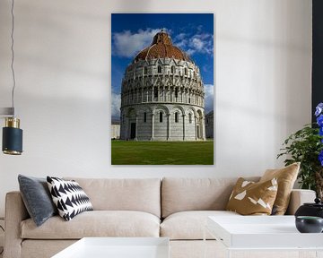 De doopkapel van Pisa (Battistero di San Giovanni) in Toscane, Italië van Discover Dutch Nature