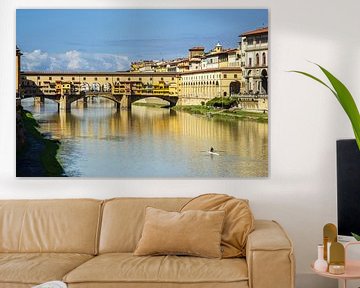 De Ponte Veccio in Florence, Toscane, Italië van Discover Dutch Nature
