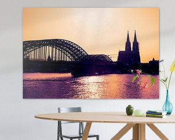 Cologne Panorama Sunset at the Cathedral by Michael Bartsch