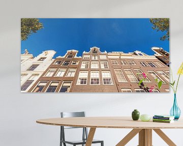 Houses in the Prinsengracht in Amsterdam by Werner Dieterich