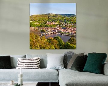 Heidelberg avec le château de Heidelberg sur Werner Dieterich