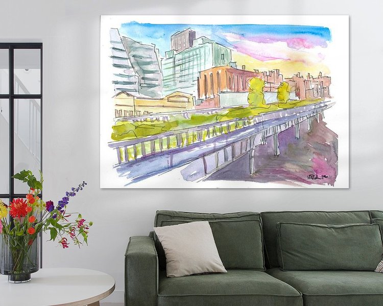 Example of the artwork in a room