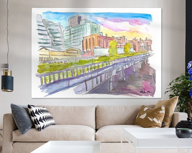 Example of the artwork in a room