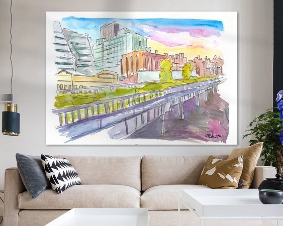 Example of the artwork in a room