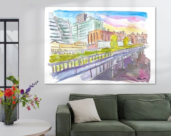 Example of the artwork in a room