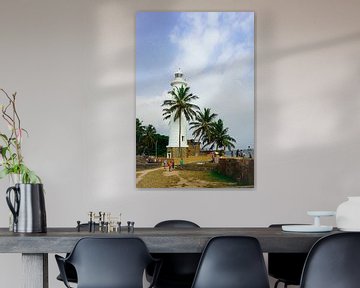 Leuchtturm in Galle, Sri Lanka von Bente van Maris